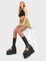 Lamoda Hurricane Chunky Platform Ankle Boots, view 2
