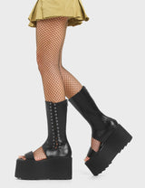 Lamoda Hurricane Chunky Platform Ankle Boots, view 3