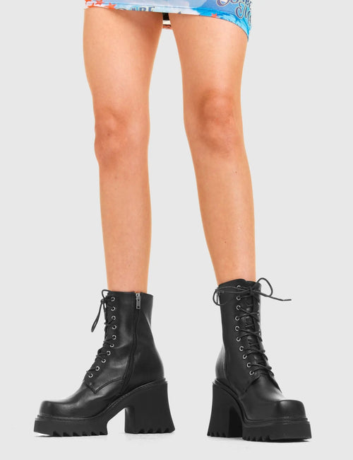 Lamoda In Opposition Chunky Platform Ankle Boots