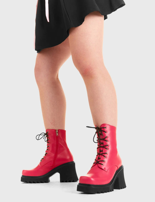 Lamoda In Opposition Chunky Platform Ankle Boots