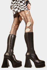 Lamoda Infatuation Platform Calf Boots, view 3