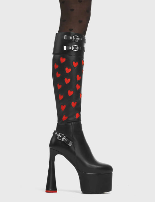Lamoda Intimate Platform Knee High Boots
