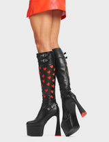 Lamoda Intimate Platform Knee High Boots, view 2