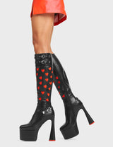 Lamoda Intimate Platform Knee High Boots, view 4