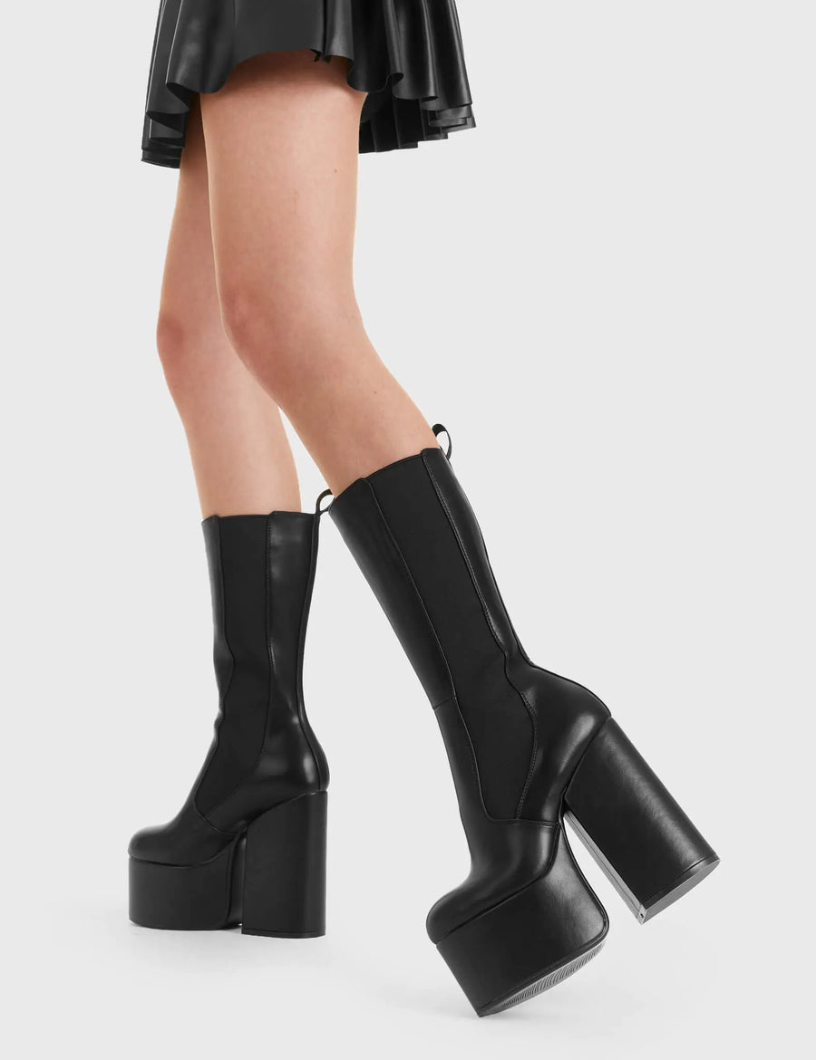 Lamoda Intrusion Platform Calf Boots