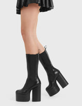 Lamoda Intrusion Platform Calf Boots, view 3