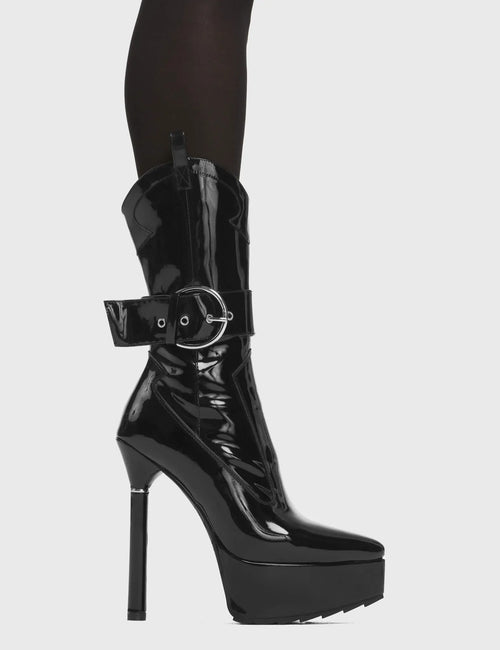 Lamoda Keep Waiting Wester Platform calf Boots