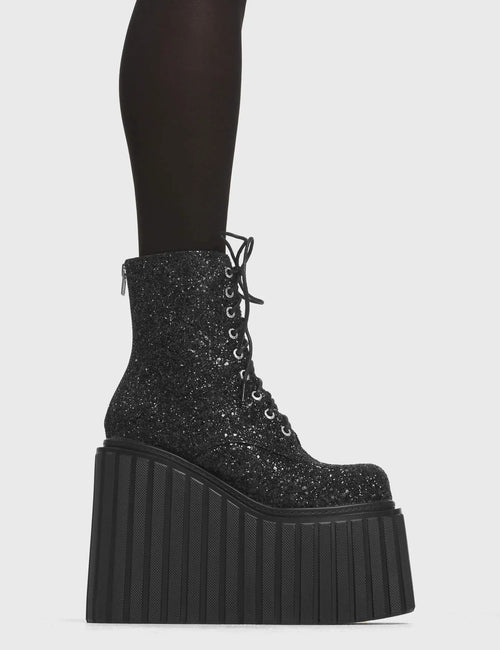 Lamoda Cross Roads Chunky Platform Creeper Ankle Boots