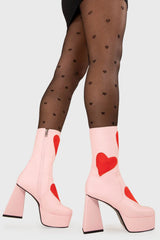 Lamoda Letter To My Lover Platform Ankle Boots, view 4