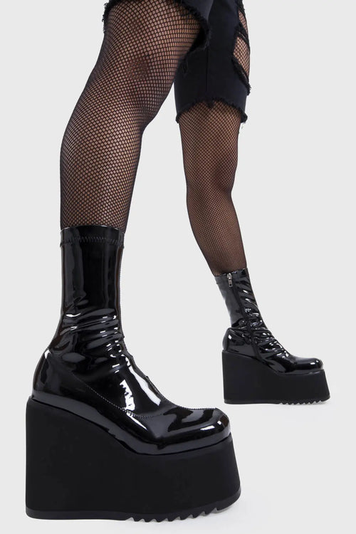 Lamoda Lights Out Chunky Platform Ankle Boots
