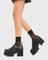 Lamoda Love Story Chunky Mary Jane Shoes, view 3