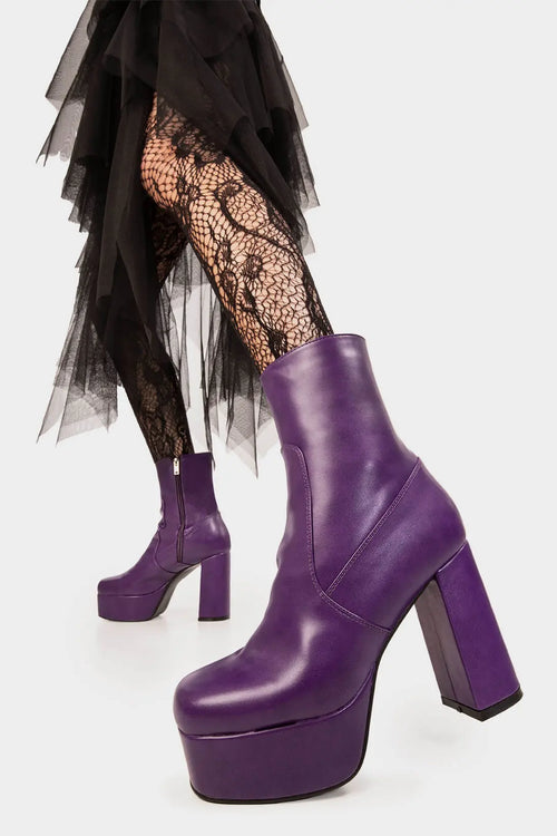 Lamoda Making Moves Platform Ankle Boots