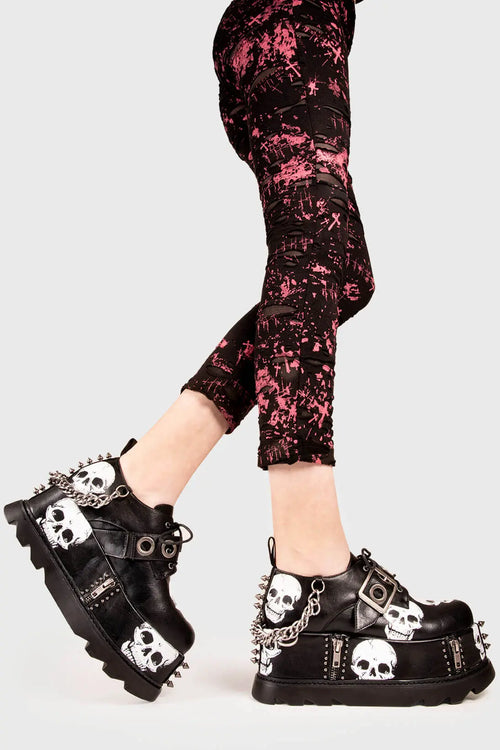 Lamoda Maniac Chunky Platform Wedge Shoes