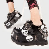 Lamoda Maniac Chunky Platform Wedge Shoes, view 6