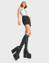 Lamoda Messenger Platform Knee High Boots, view 2