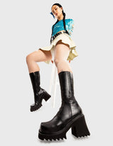 Lamoda Mind Pool Chunky Platform Calf Boots, view 2