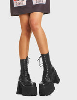 Lamoda Mislead Me Chunky Platform Ankle Boots, view 2