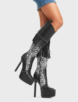 Lamoda My Priority Platform Knee High Boots, view 2
