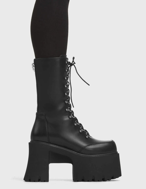 Lamoda Need You Chunky Platform Calf Boots