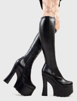 Lamoda Night Vision Platform Knee High Boots, view 3