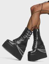 Lamoda Dumb Love Chunky Platform Ankle Boots, view 2