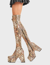 Lamoda Not Your Worry Thigh High Boots, view 4