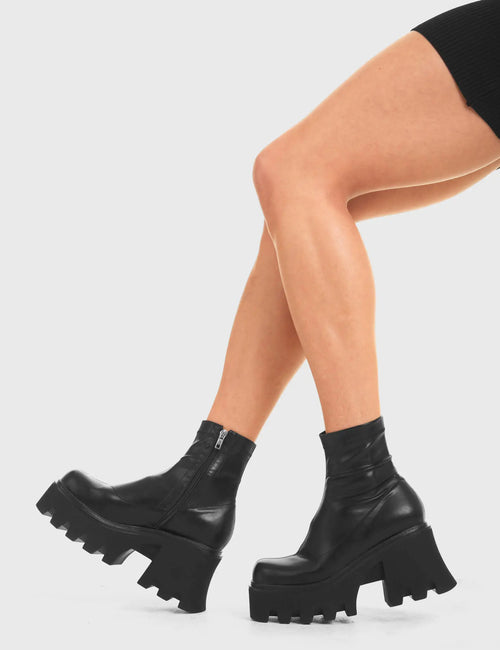 Lamoda Notorious Chunky Platform Ankle Boots