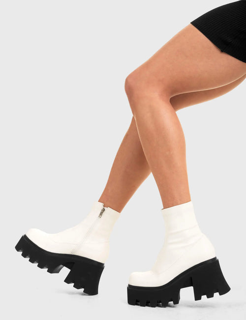 Lamoda Notorious Chunky Platform Ankle Boots