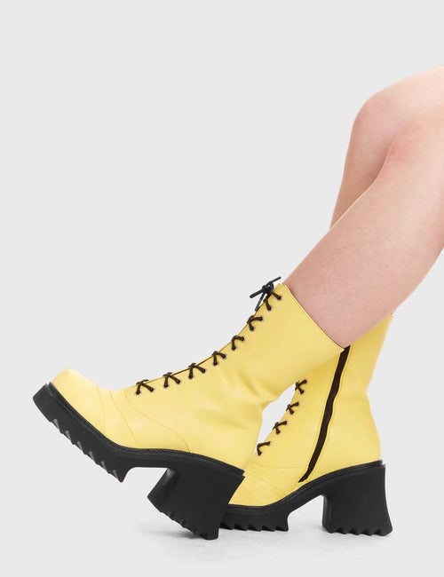 Lamoda On A Buzz Chunky Platform Ankle Boots