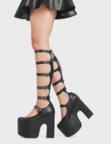 Lamoda On A Loop Chunky Platform Knee High Boots, view 3