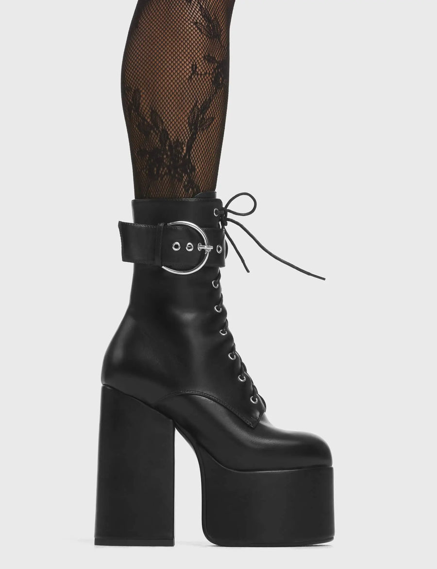 Lamoda One Shot Platform Ankle Boots