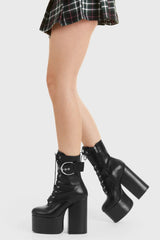 Lamoda One Shot Platform Ankle Boots, view 4