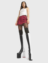Lamoda Out The Gate Chunky Platform Knee High Boots, view 3