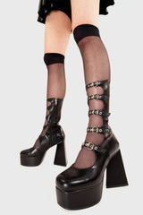 Lamoda Padlock Platform Calf Boots, view 2