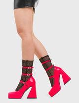 Lamoda Patchboard Platform Heels, view 3