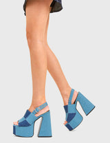 Lamoda Patched Up Platform Sandals, view 3