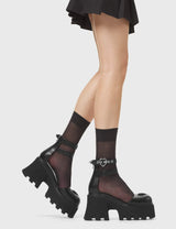 Lamoda Quiet Down Chunky Platform Chunky Creeper Shoes, view 4