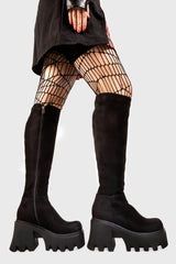 Lamoda Ready Chunky Platform Knee High Boots, view 3