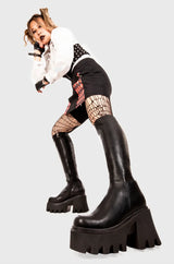 Lamoda Ready Chunky Platform Knee High Boots, view 2