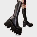 Lamoda Ready Chunky Platform Knee High Boots, view 4