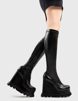 Lamoda Roses Chunky Platform Calf Boots, view 3