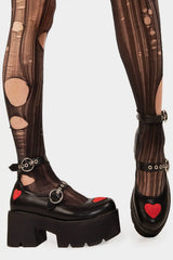 Lamoda Rosey Love Chunky Mary Jane Shoes, view 4