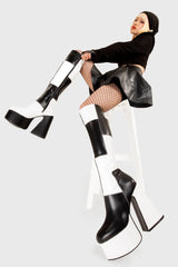 Lamoda Runway Platform Knee High Boots, view 2