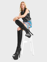 Lamoda Seal My Fate Platform Knee High Boots, view 3
