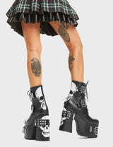 Lamoda Whatever Chunky Platform Ankle Boots, view 4