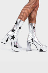 Lamoda Seeking Stars Platform Ankle Boots, view 4
