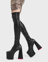Lamoda Seperate Platform Thigh High Boots, view 3