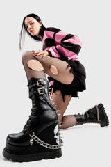 Lamoda She's Dangerous Chunky Platform Ankle Boots, view 3