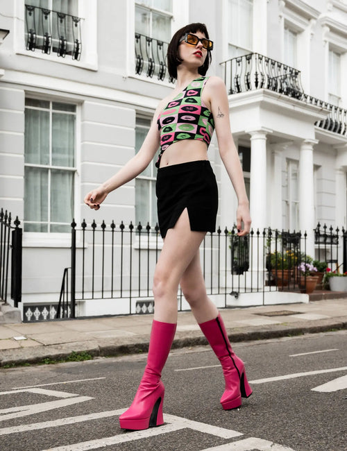 Lamoda Sketchy Platform Calf Boots