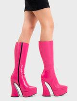 Lamoda Sketchy Platform Calf Boots, view 4